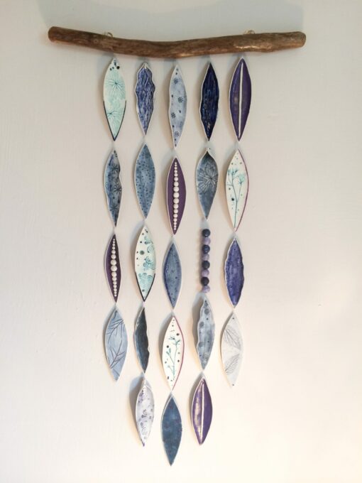 Porcelain Wall Hangings on Driftwood - Image 19