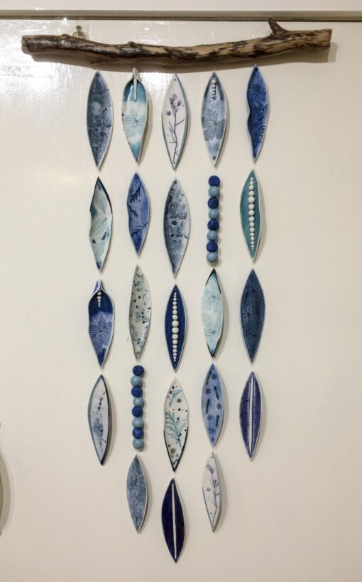 Porcelain Wall Hangings on Driftwood - Image 20